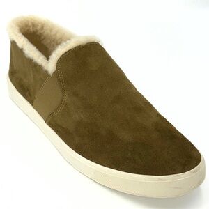 Vince Suede Shearling Lined Slip On Sneakers Cozy Casual Shoes Women’s US 11M